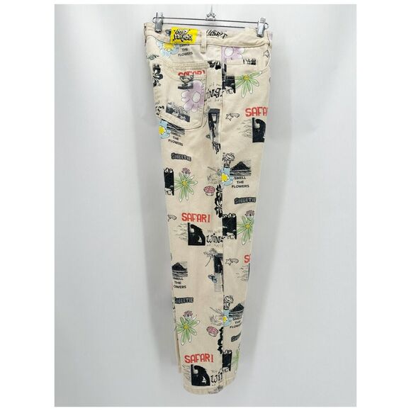 UO M/SF/T Mad Minds Heavenly People Painter Jeans Size‎ 28 Ivory Relaxed Skater - Picture 9 of 12